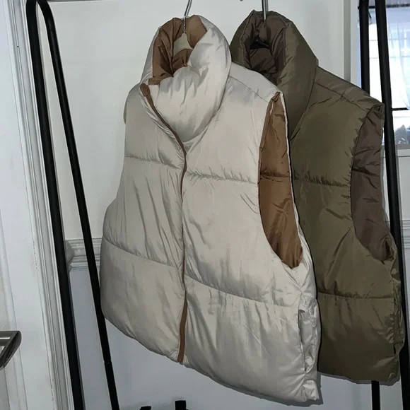 Réversible cropped puffer jacket - Picture 2 of 2